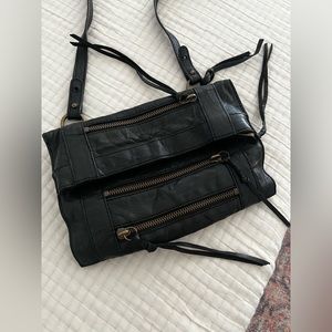 Botkier black leather crossbody bag purse
